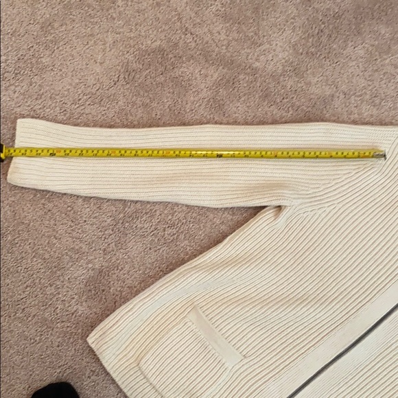 Nautica zip up sweater off white in color - Picture 4 of 6